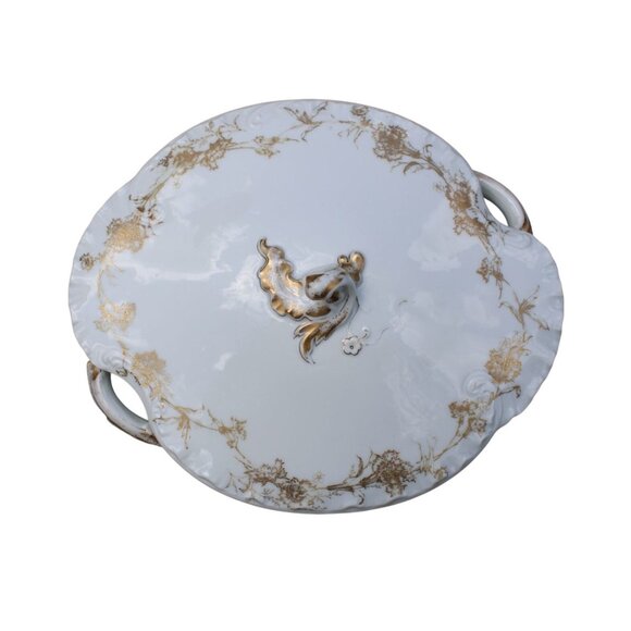 Haviland & Co Limoges Other - Extremely Rare Marks Antique 1800s Haviland Limoges Porcelain Dish Rare Pattern